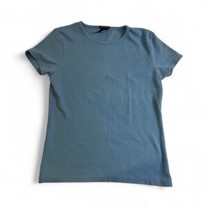 🧁y2k gap blue top vintage plain basic casual retro